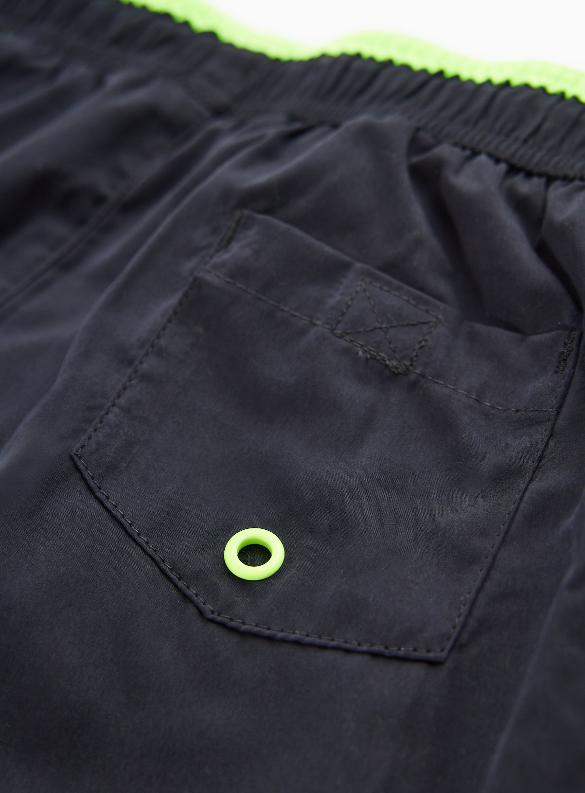 Black Neon Contrast Swim Shorts 2-3 years - Image 2 thumbnail