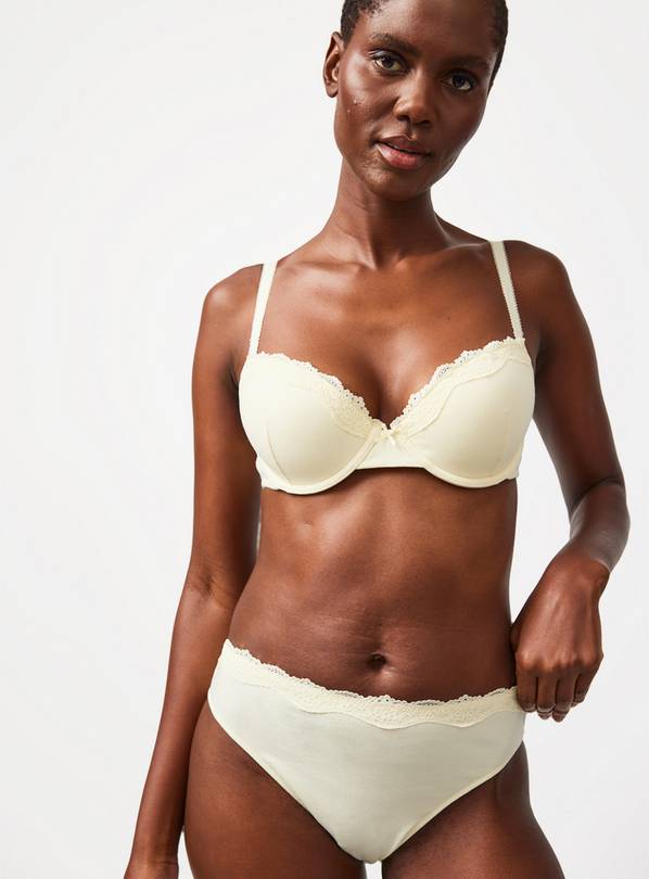 Yellow Padded Underwired T-Shirt Bra 38E