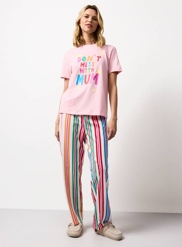 Pink Mother's Day Print Pyjamas XXL