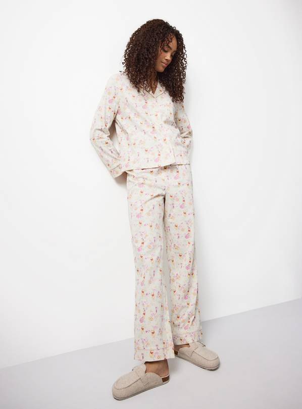 Cream Mother's Day Winnie The Pooh Traditional Pyjamas L