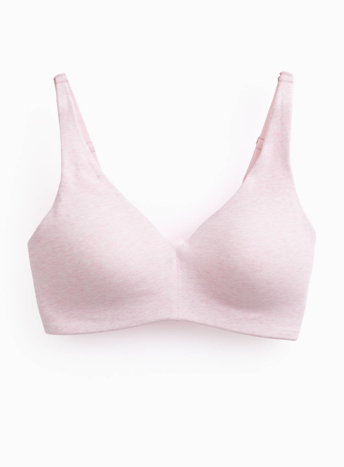 Pink Cottonform™ Non-Wired Padded Plunge Bra 36D - Image 3