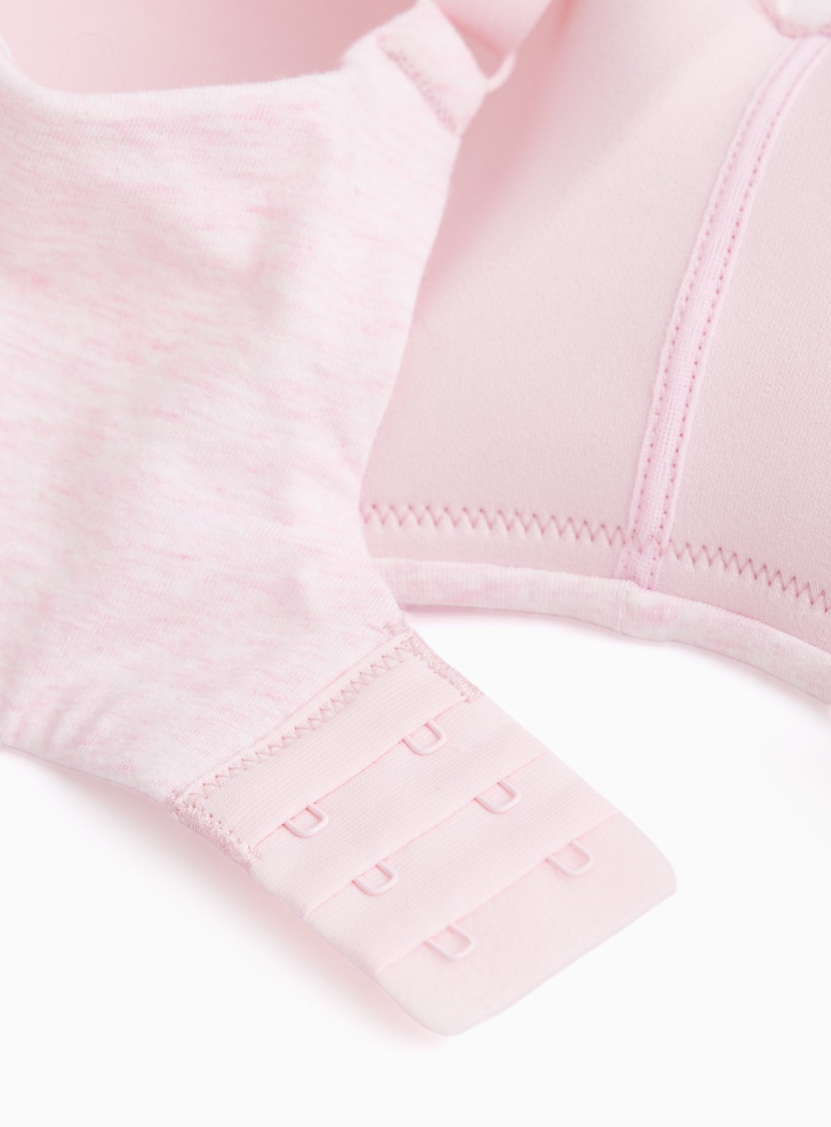Pink Cottonform™ Non-Wired Padded Plunge Bra 36D - Image 4 thumbnail