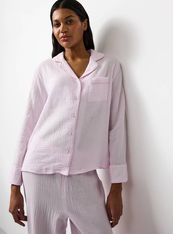 Pink Double Cloth Traditional Pyjamas M