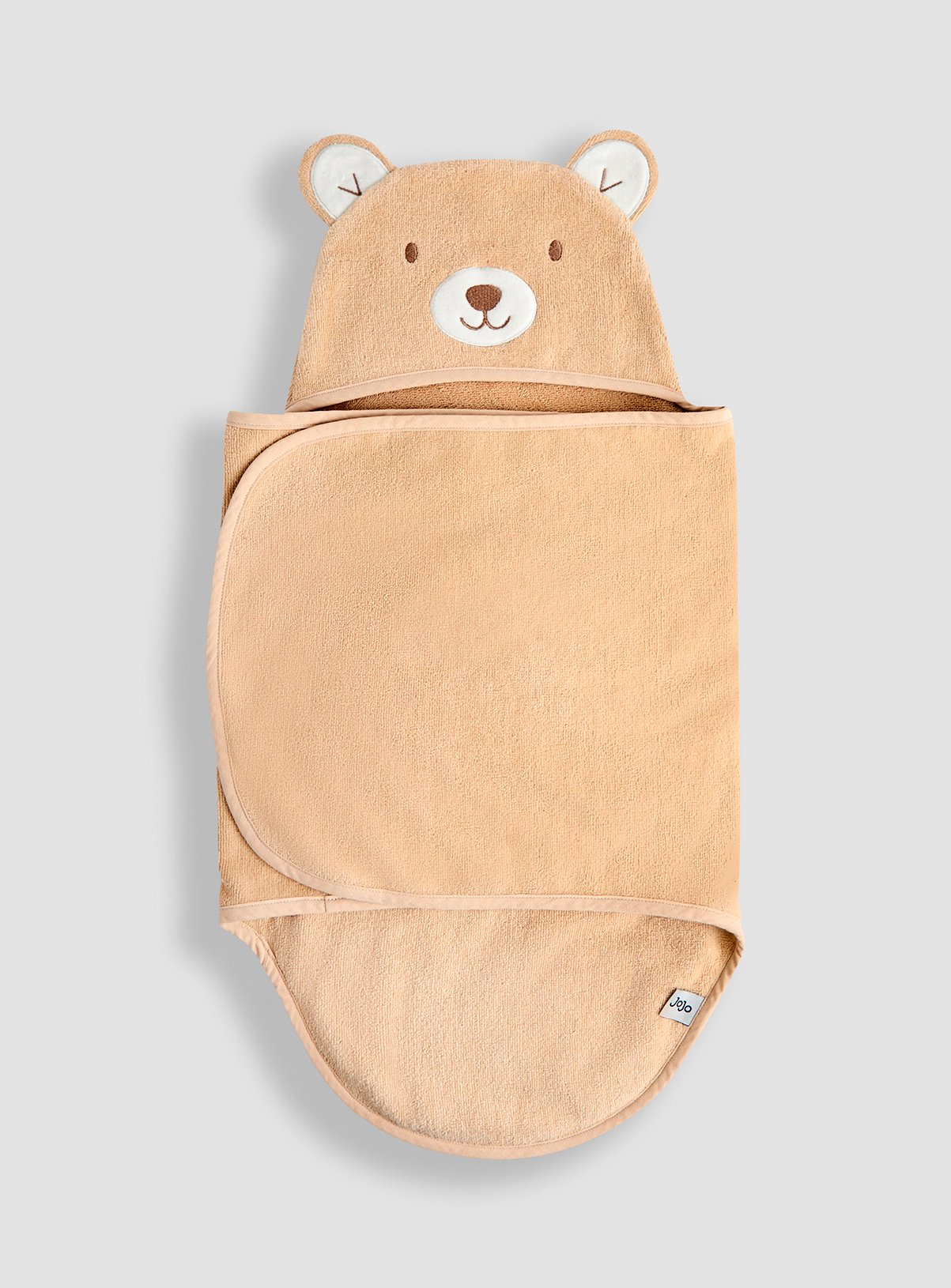 Brown Brown JOJO MAMAN BÉBÉ Baby Bear Towel Cuddler One Size - JoJo Maman Bebe by Sainsbury's