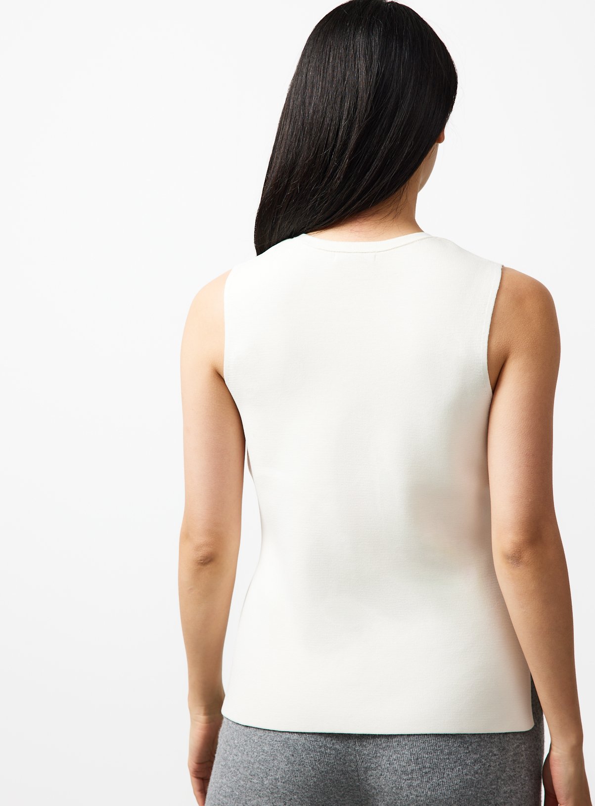 Cream Covered Button Peplum Waistcoat 6 - Image 4 thumbnail