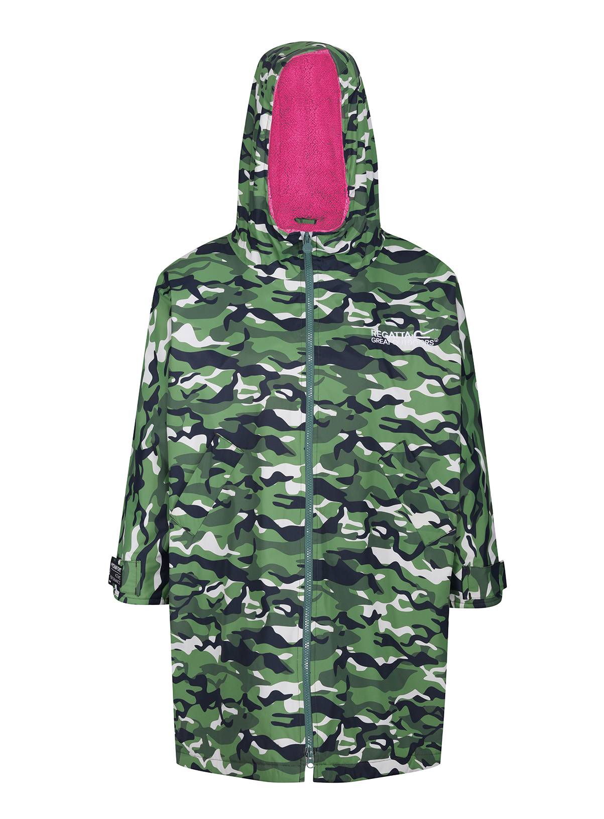 REGATTA Junior Unisex Waterproof Robe Camo 3-5 Years - Image 4