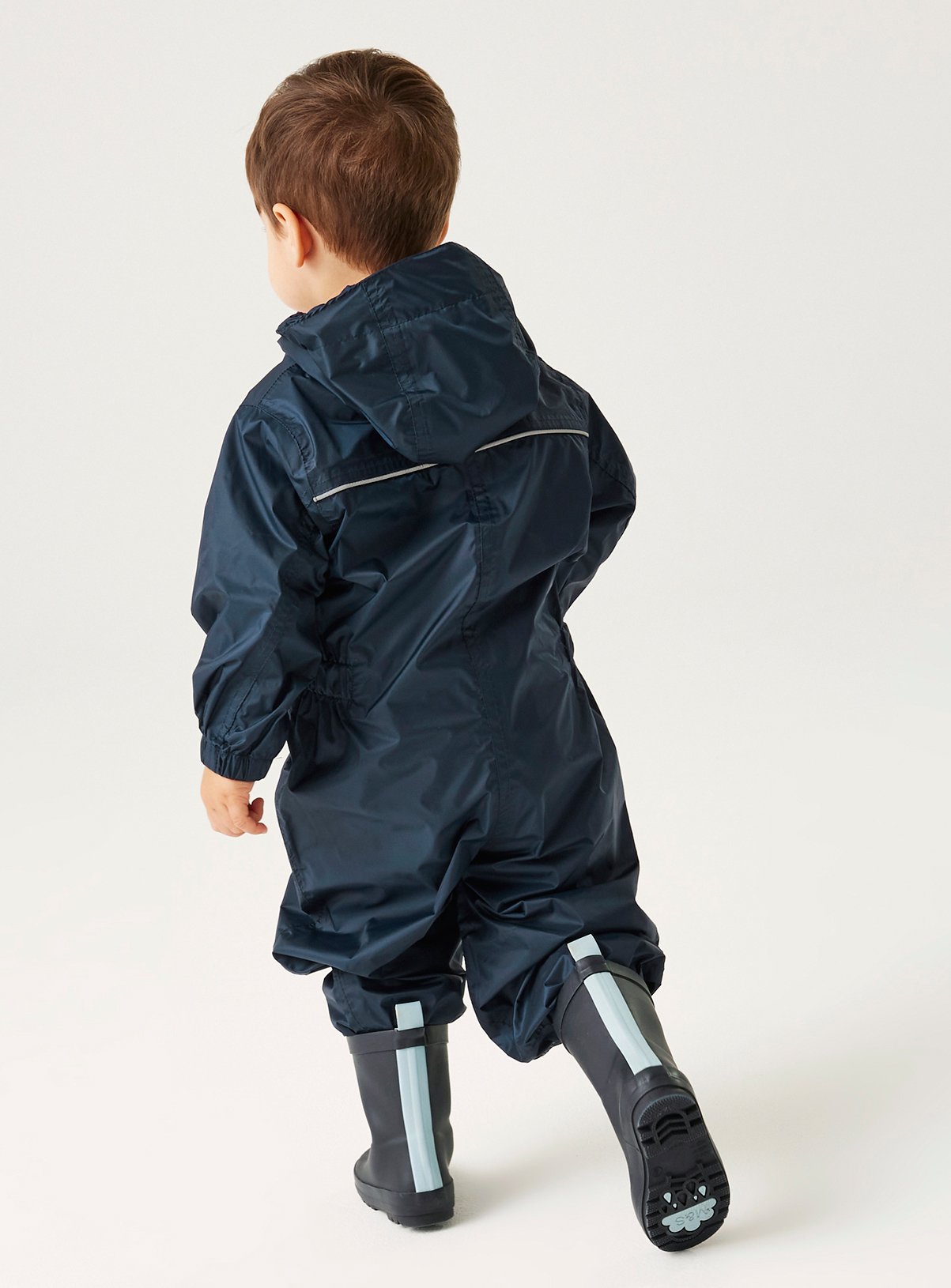 REGATTA Puddle IV All In One Suit Navy 6-12 months - Image 2 thumbnail