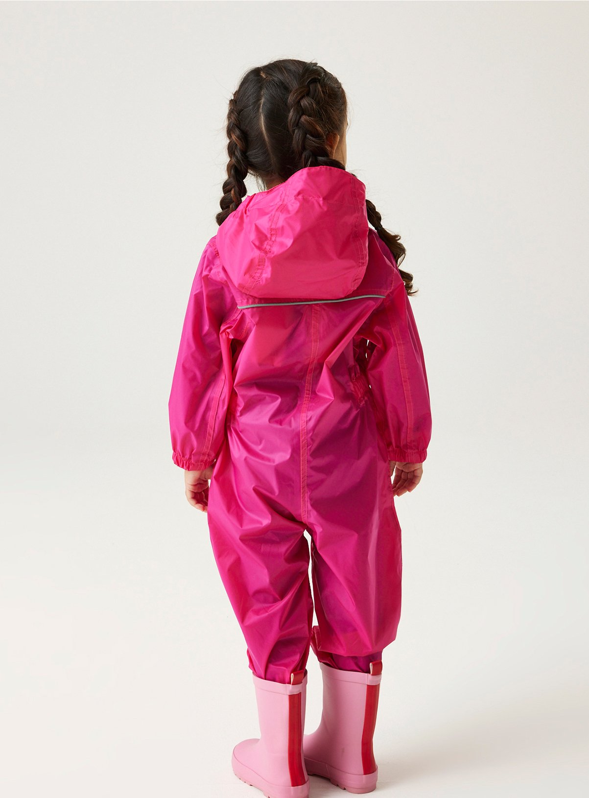 REGATTA Puddle IV All In One Suit Pink 12-18 months - Image 2 thumbnail
