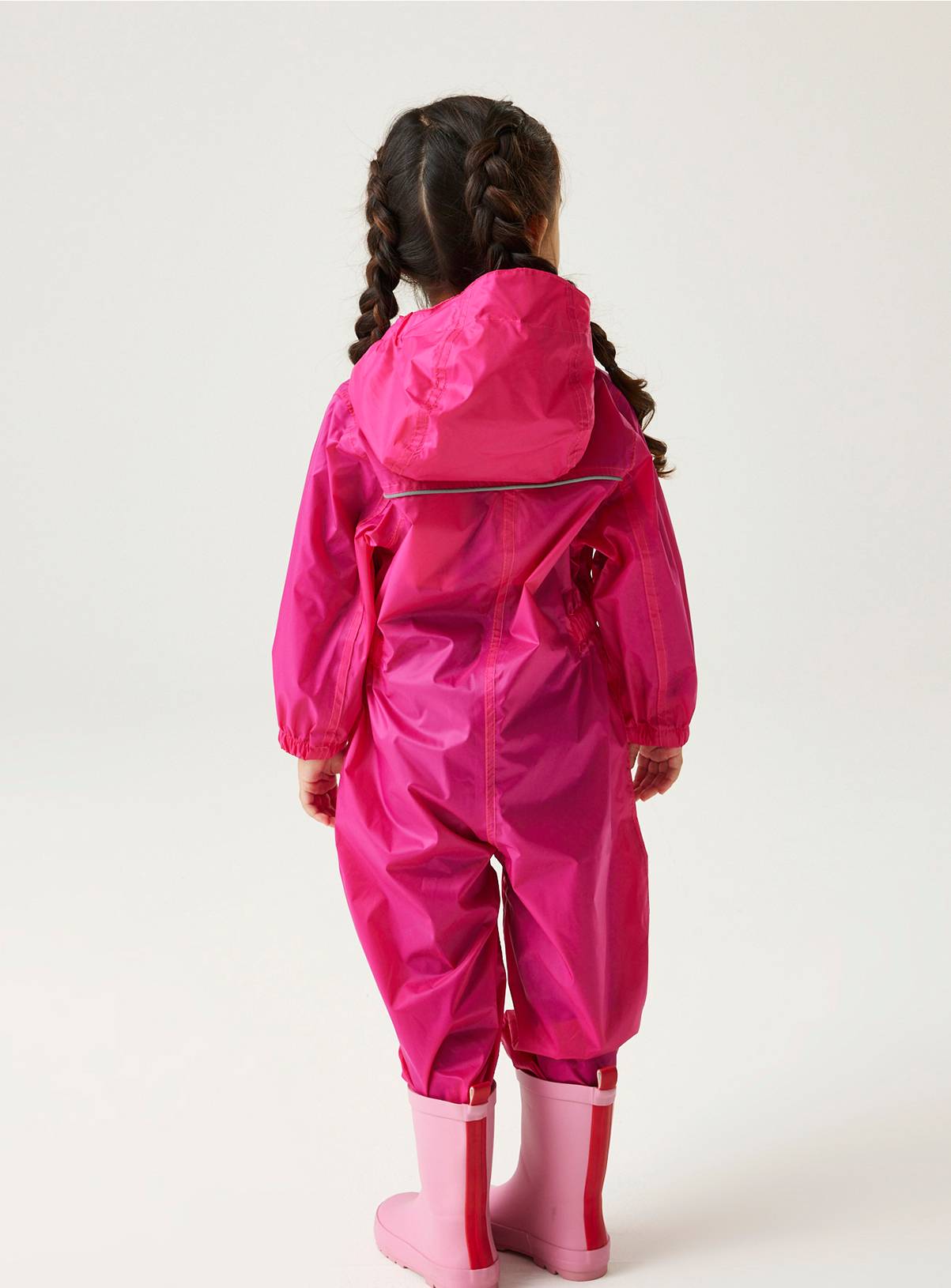 REGATTA Puddle IV All In One Suit Pink 12-18 months - Image 2