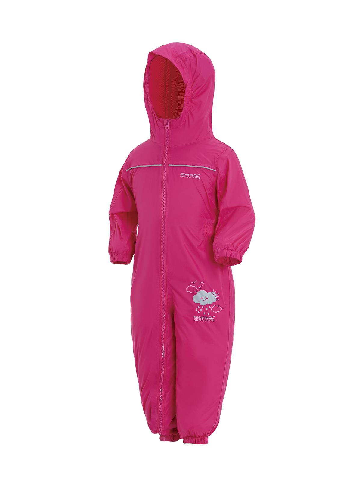 REGATTA Puddle IV All In One Suit Pink 12-18 months - Image 3