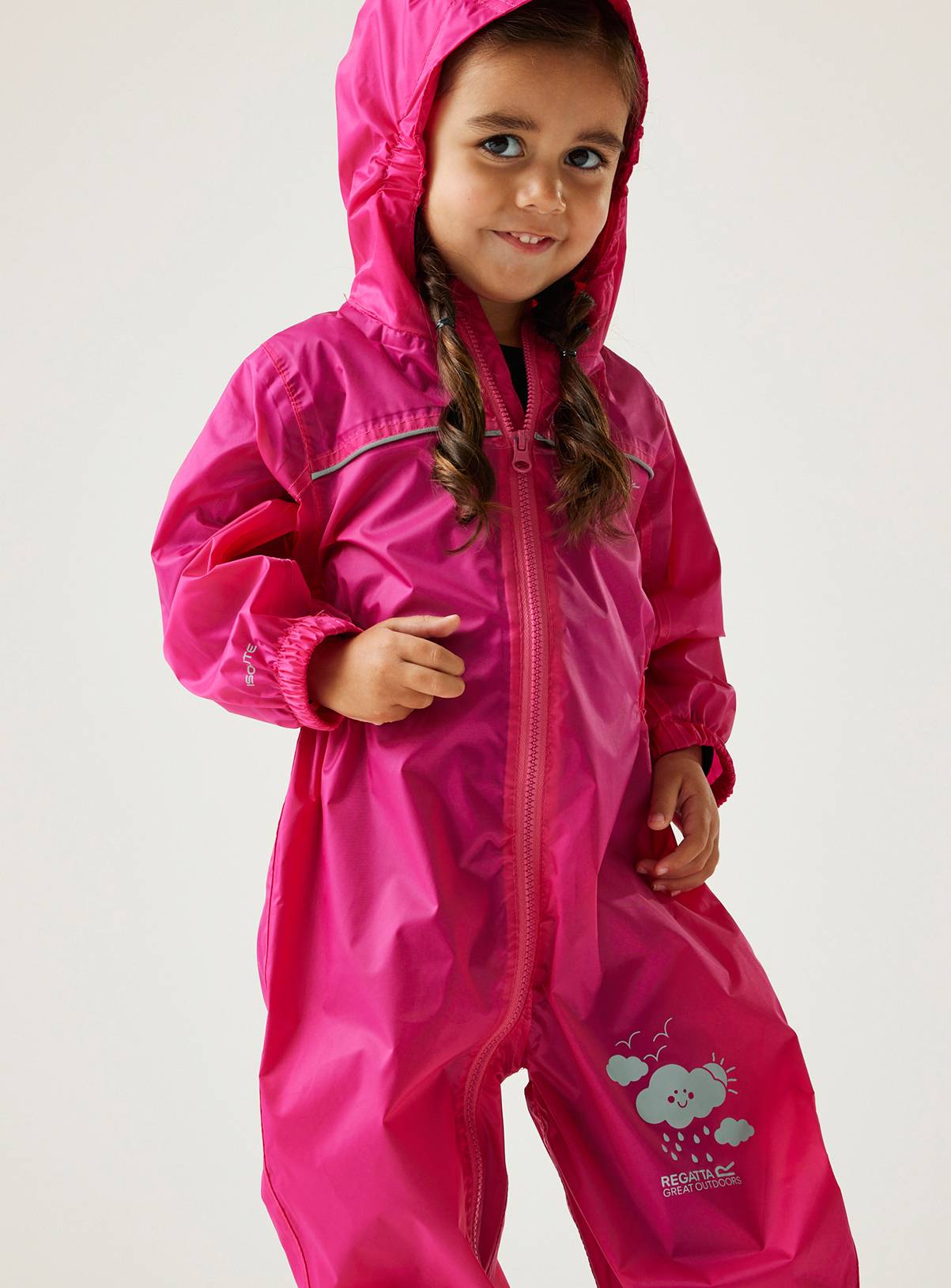 REGATTA Puddle IV All In One Suit Pink 12-18 months - Image 6