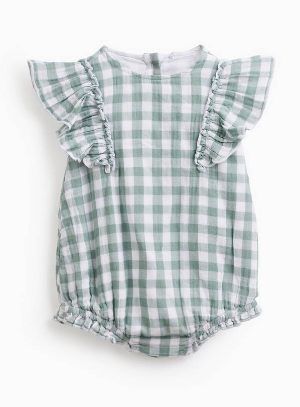Green Gingham All-in-One Bodysuit 18-24 months
