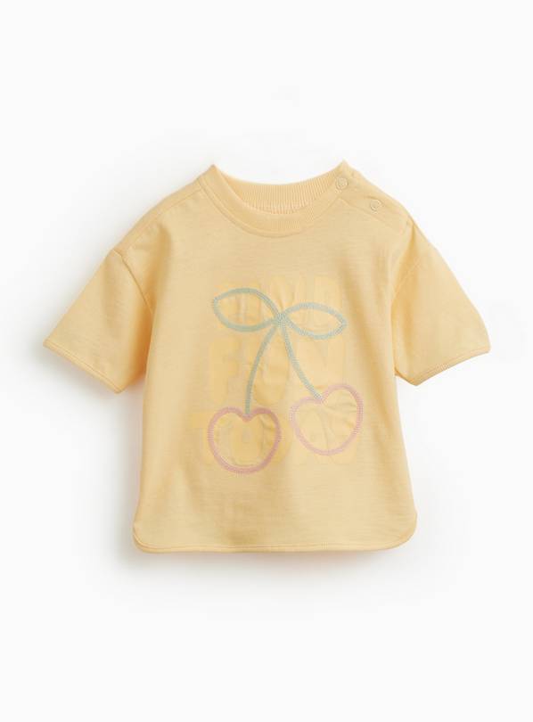 Yellow Find Fun Today Graphic T-Shirt 6-9 months