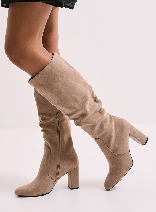 DOROTHY PERKINS Keris Ruched Knee High Boots 4