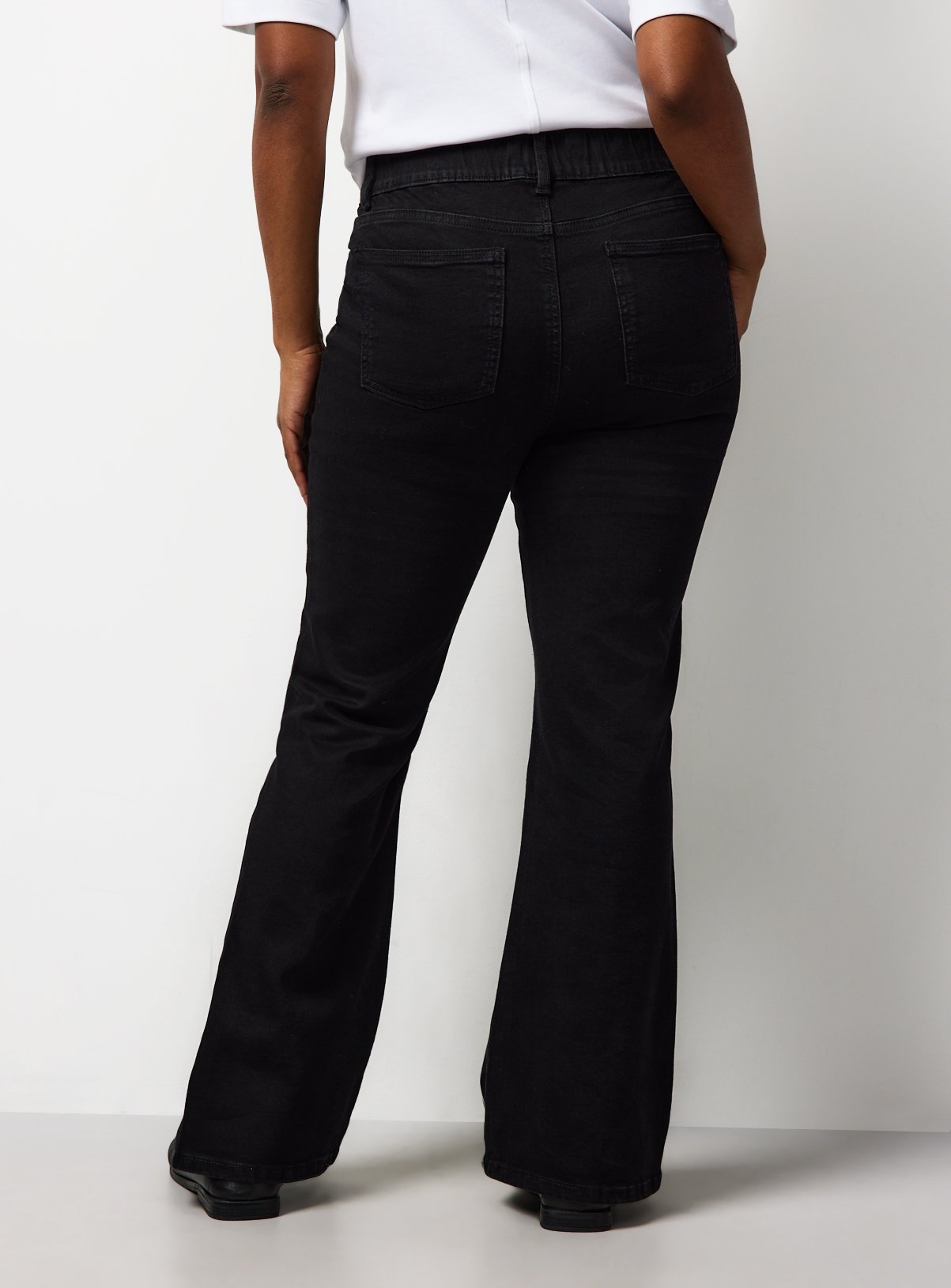 The Black Denim Flared Jeggings 16 - Image 4 thumbnail
