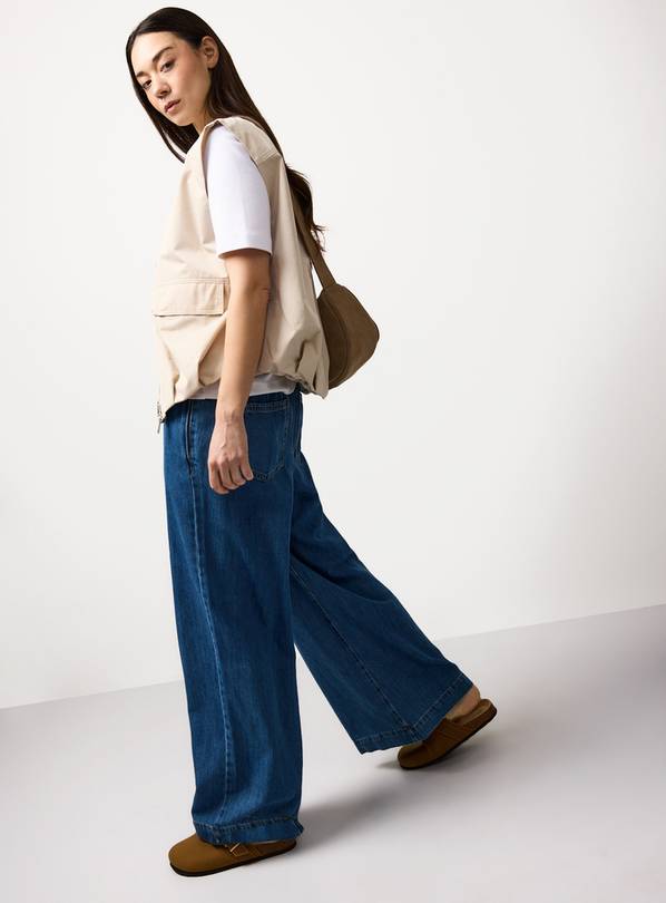 Stone Collarless Zip Gilet 16