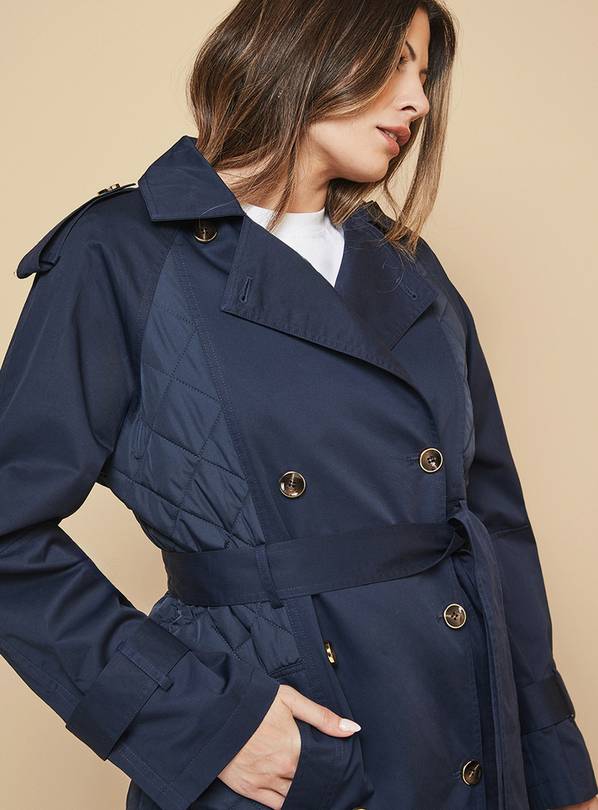 Padded Coat Wallis Revere Coat Buy WALLIS Padded Belted Trench