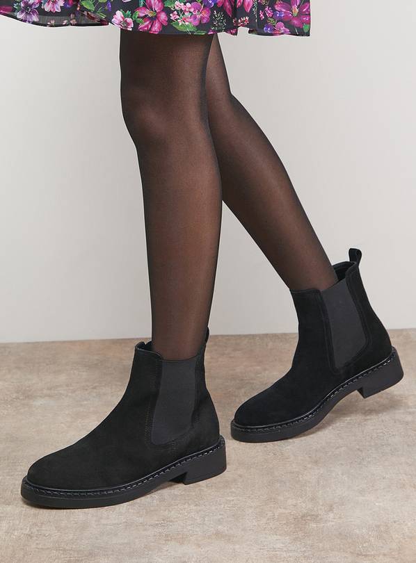 OASIS Betty Suede Chunky Chelsea Boots 7