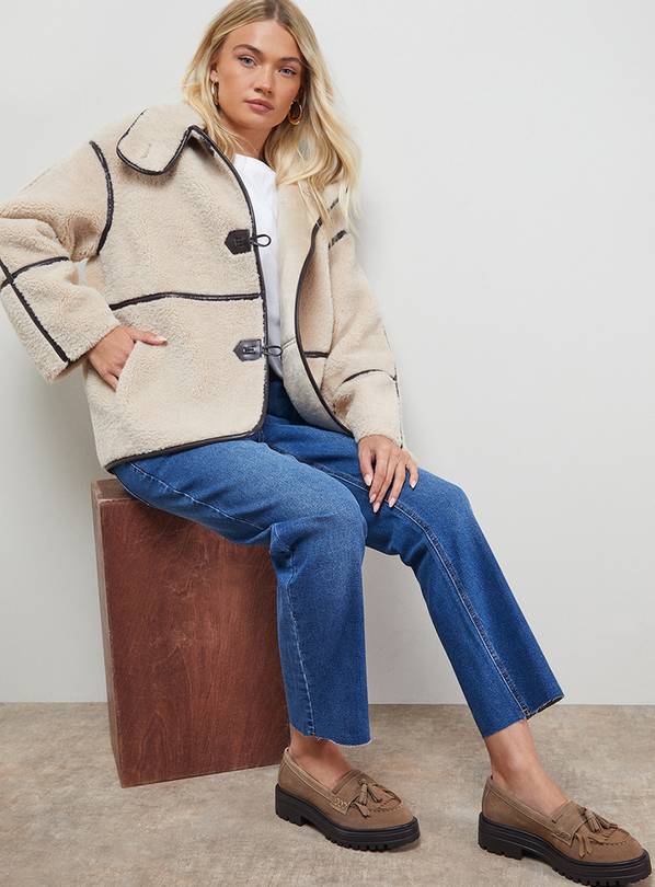 OASIS Brooker Suede Tassel Chunky Loafers 6