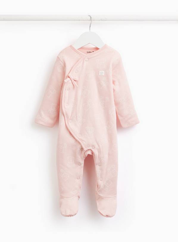 Pink Bear Print 1.5 Tog Sleepsuit 6-9 months
