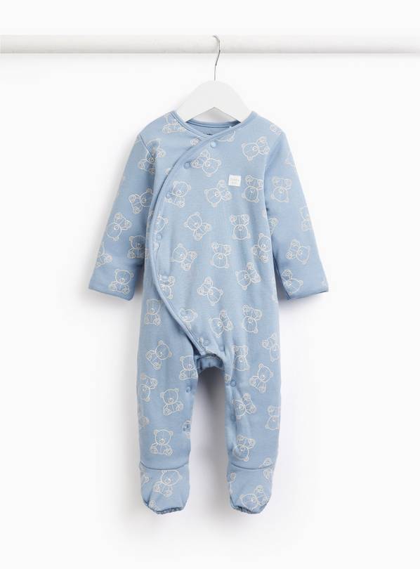 Blue Bear Print 1.5 Tog Sleepsuit 6-9 months