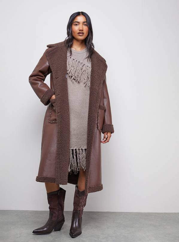 WAREHOUSE Fringe Column Mini Dress S