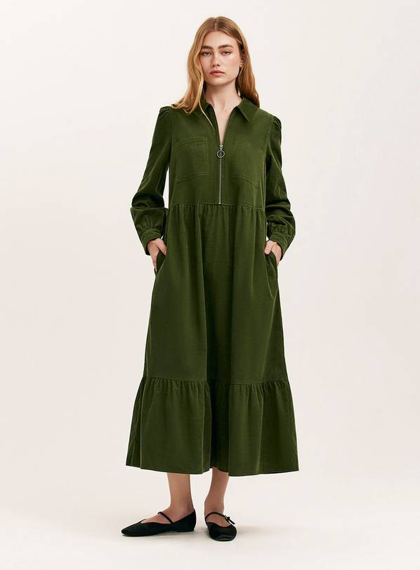 FINERY Callie Dress - Khaki 14