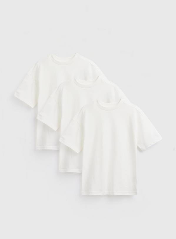 White Super Oversized T-Shirt 3 Pack 2 years