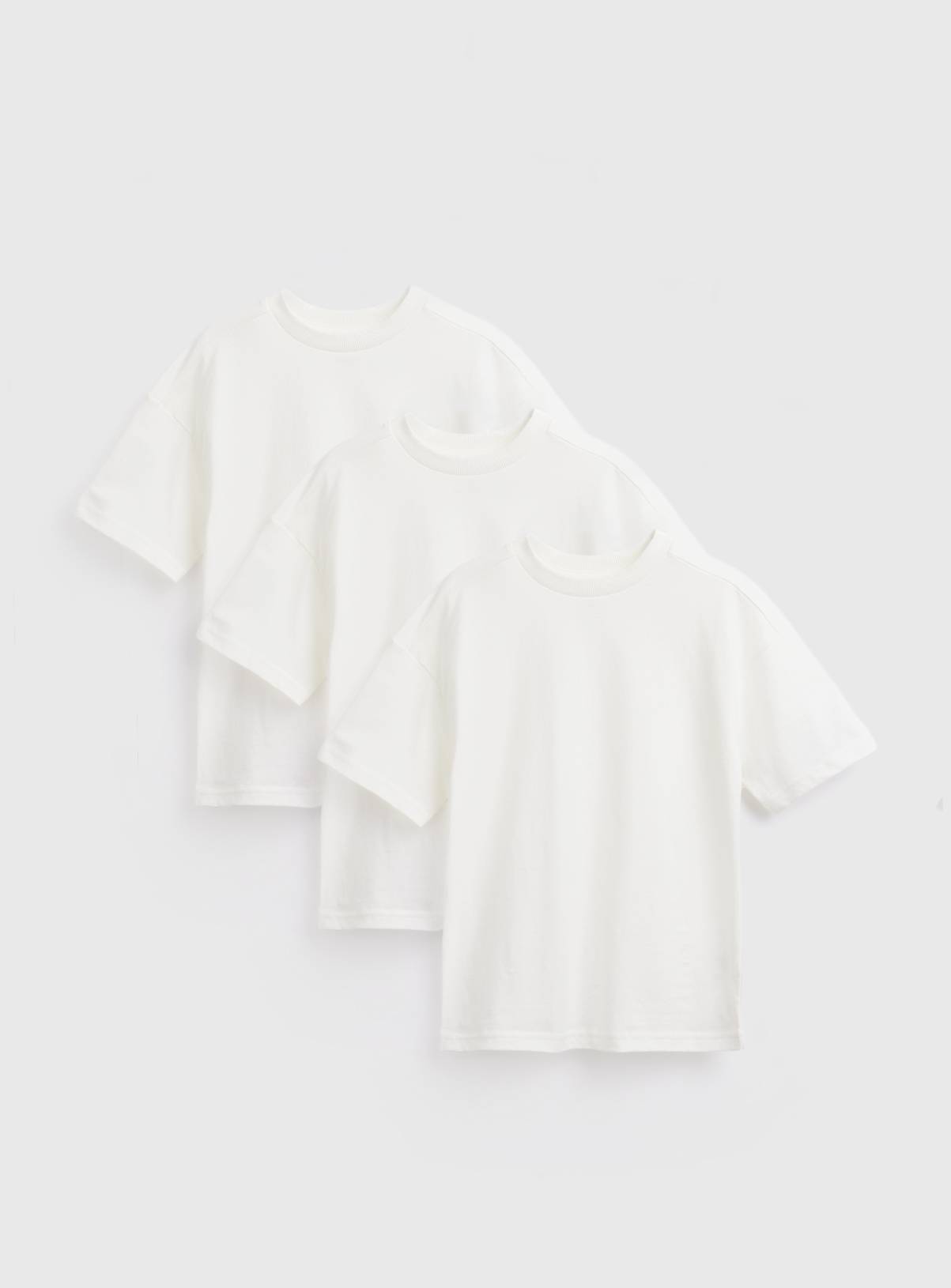 White Super Oversized T-Shirt 3 Pack 9 years - Image 1