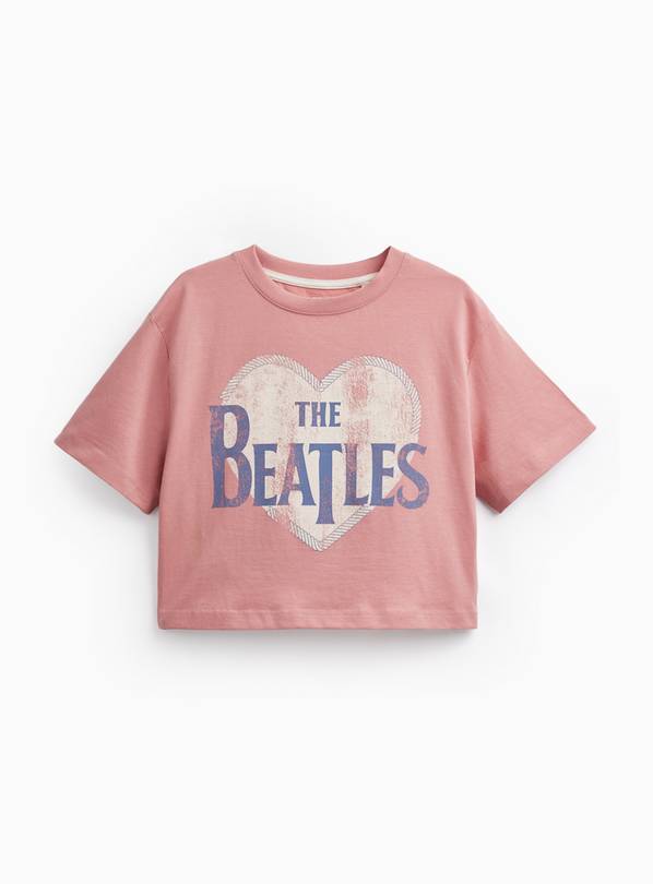 Pink The Beatles Graphic T-Shirt 9 years