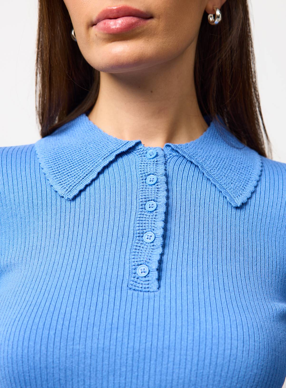 Blue Tipped Detail Collar Jumper 6 - Image 3