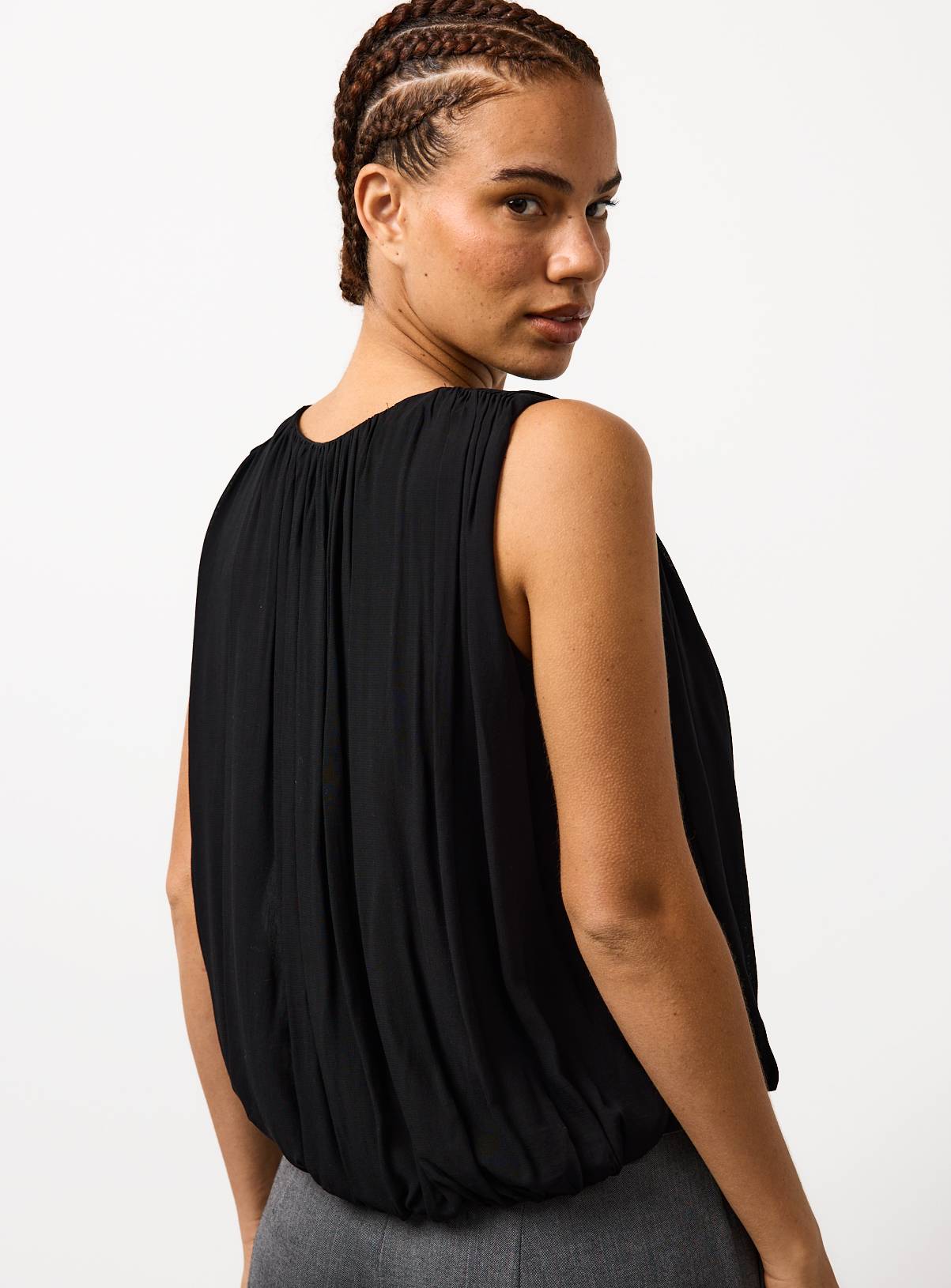 Bubble Hem Button Through Blouse 20 - Image 4