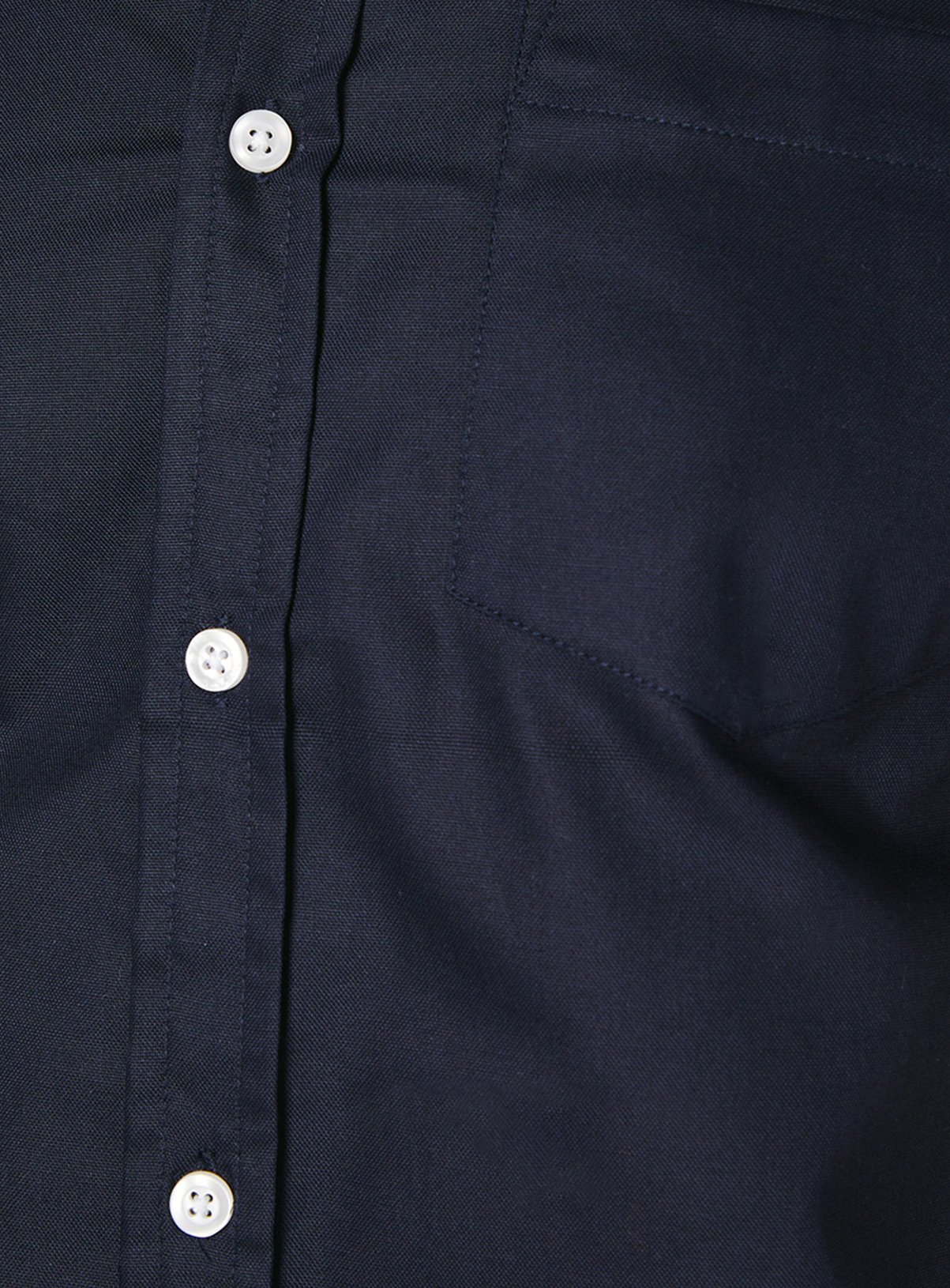 BURTON Navy Short Sleeve Oxford Shirt M - Image 4 thumbnail