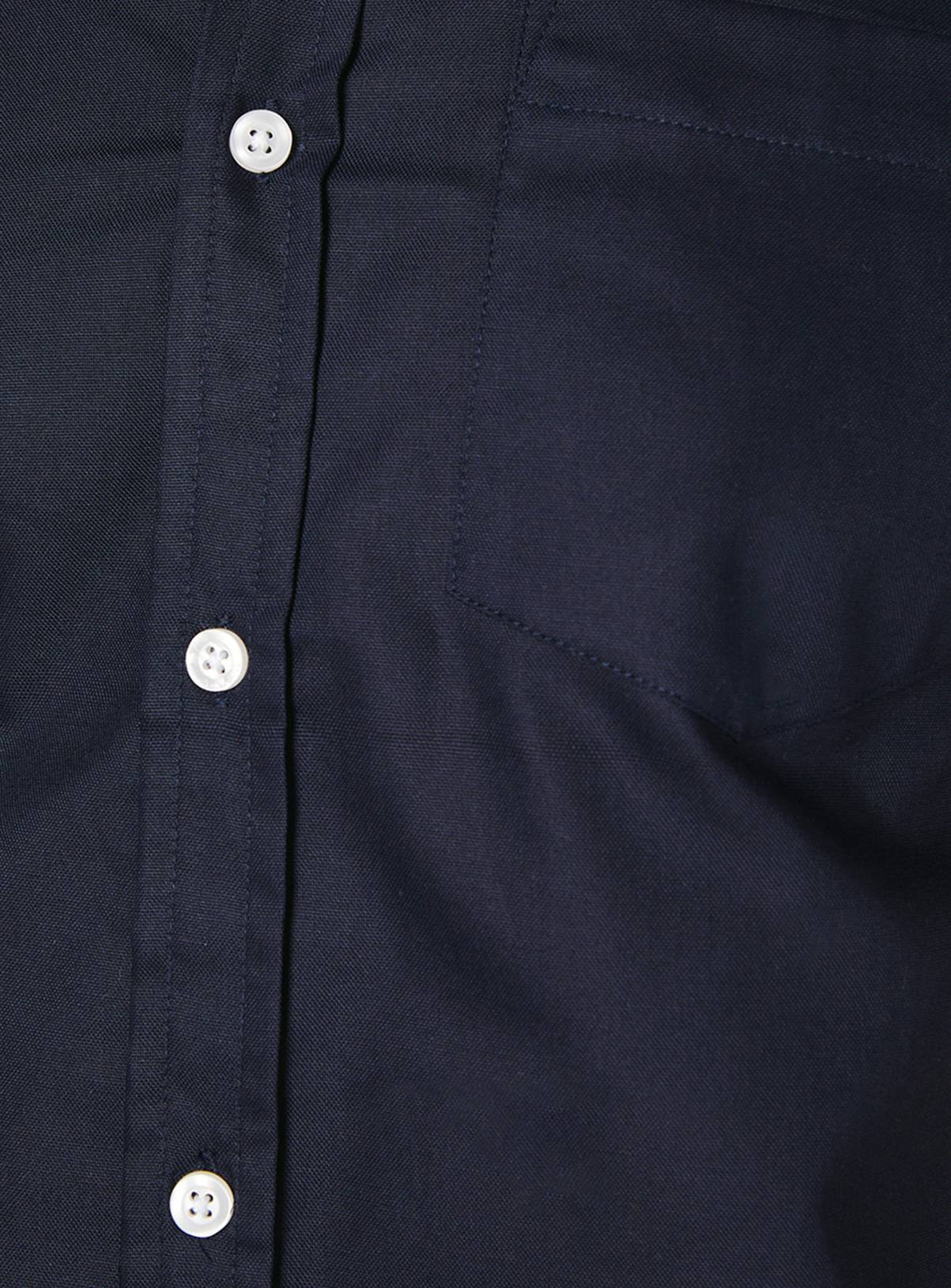 BURTON Navy Short Sleeve Oxford Shirt M - Image 4