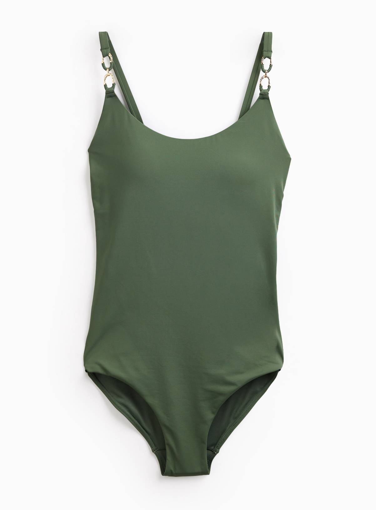 Khaki Gold Fastening Swimsuit 20 - Image 3