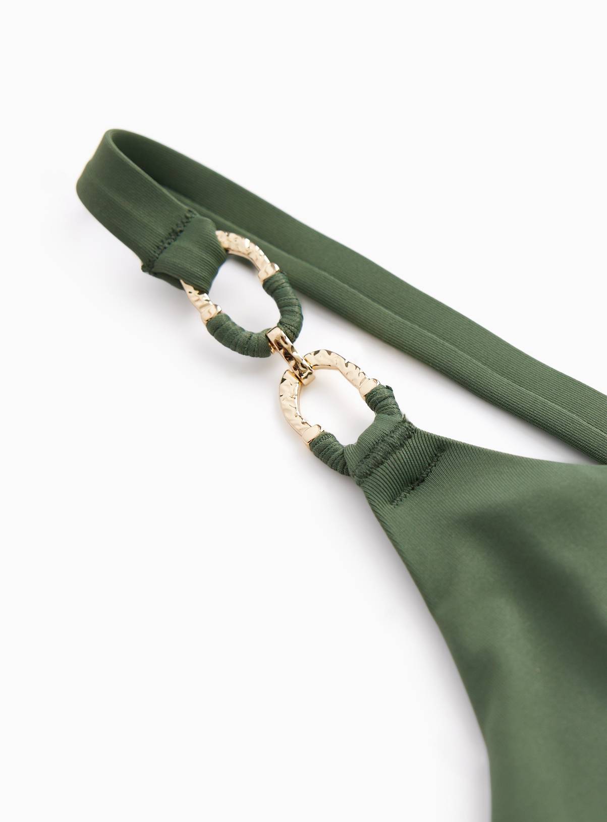 Khaki Gold Fastening Swimsuit 20 - Image 4