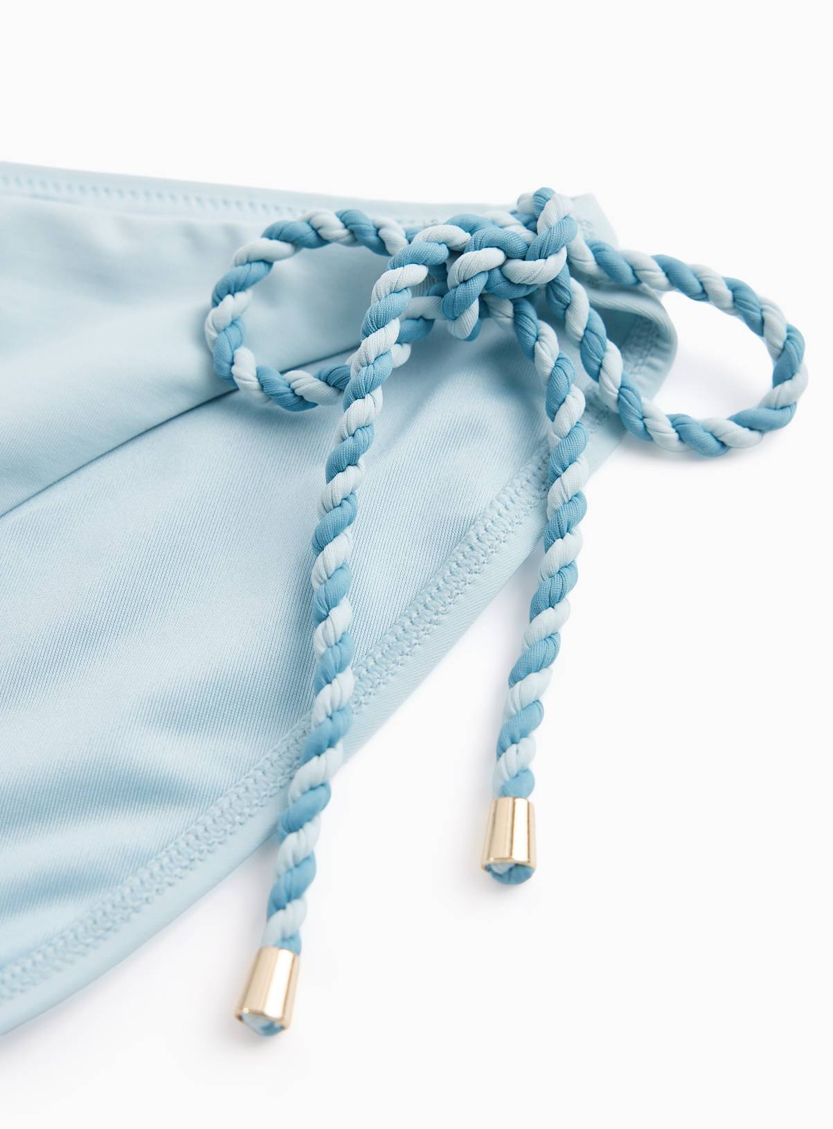 Blue Rope Detail High Leg Bikini Bottoms 16 - Image 4