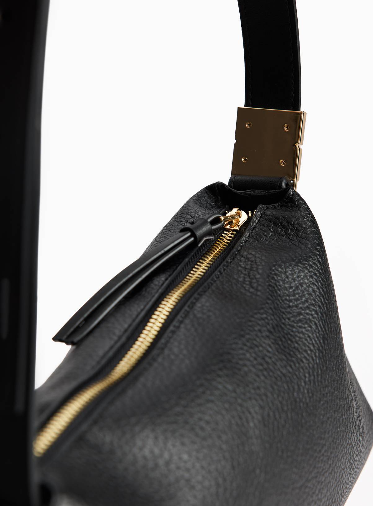 Black Minimal Crossbody Bag One Size - Image 3