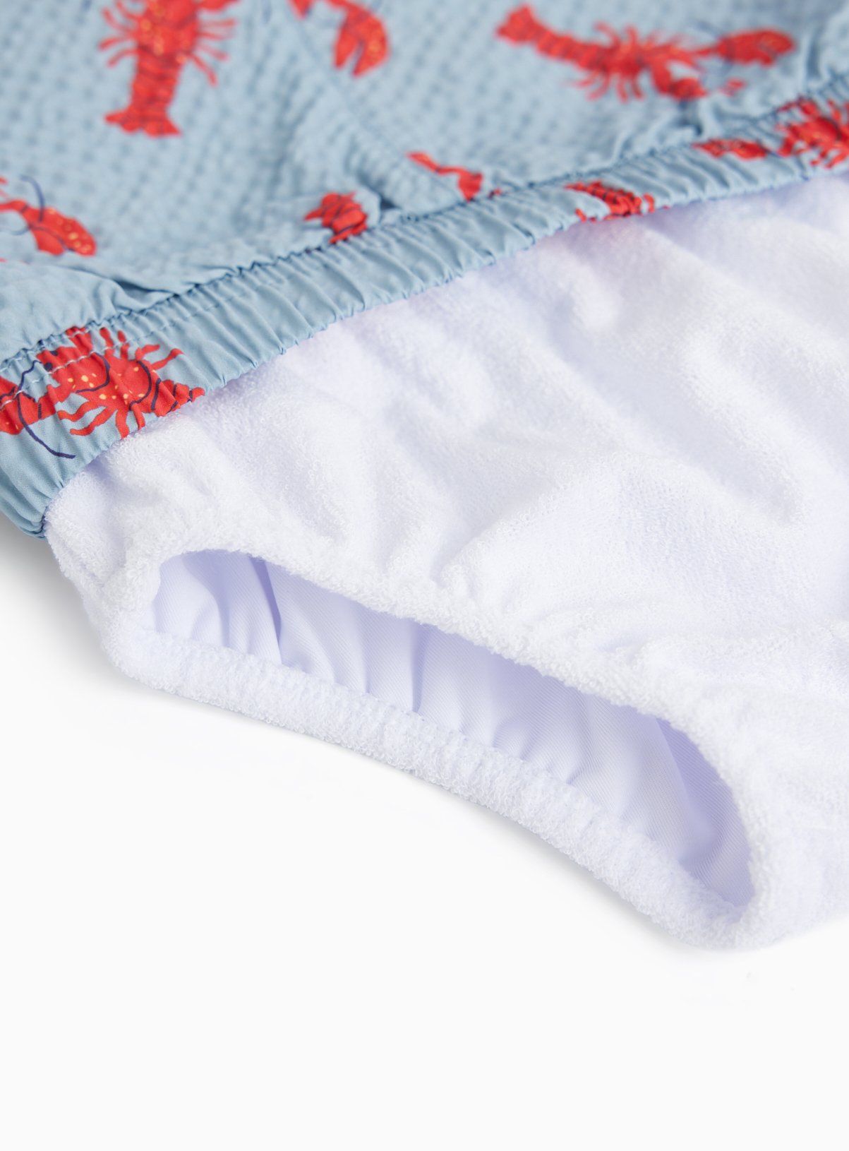 Blue Lobster Print Swim Shorts 12-18 months - Image 2 thumbnail