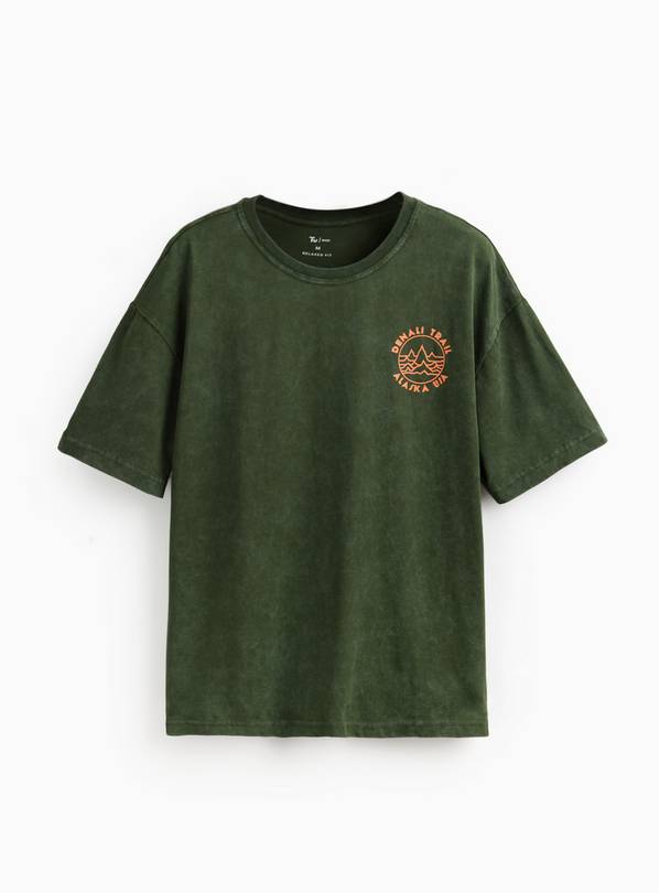 Khaki Explorer Graphic Regular T-Shirt XXXL
