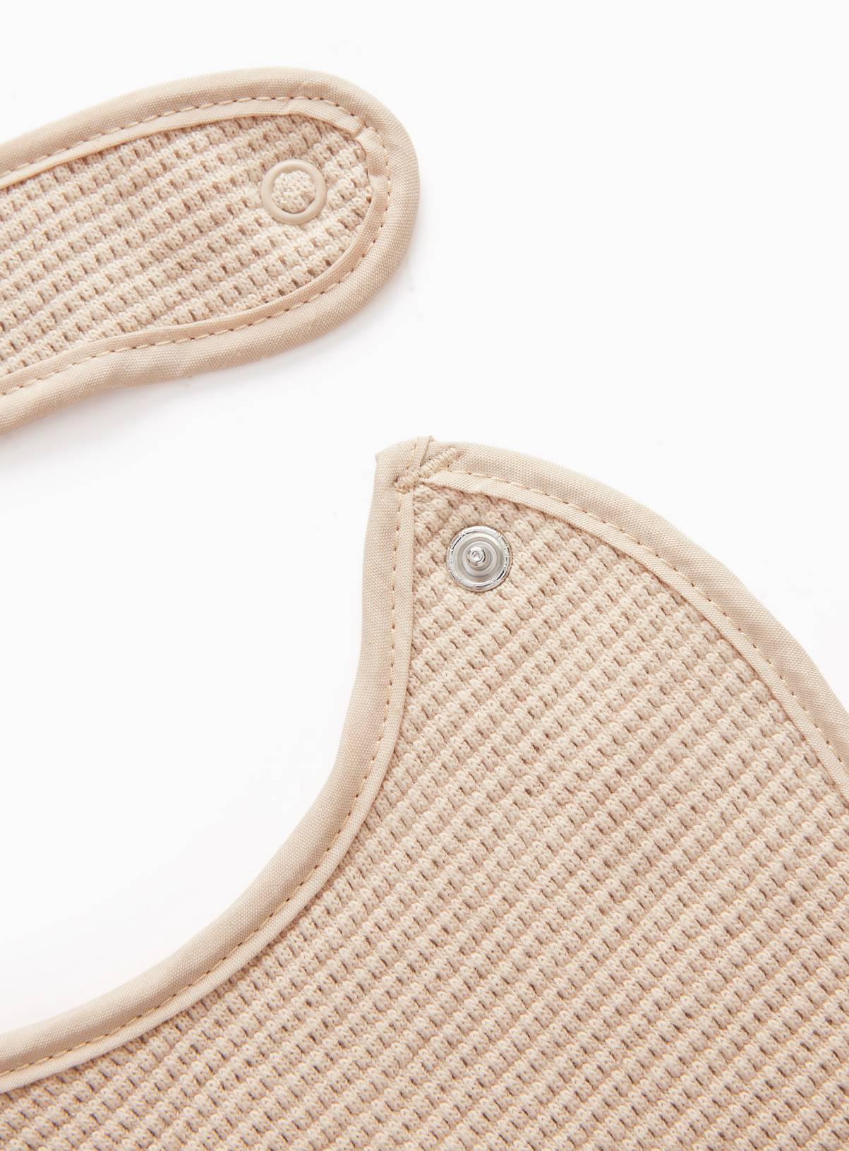 Beige Bibs 3 Pack One Size - Image 2