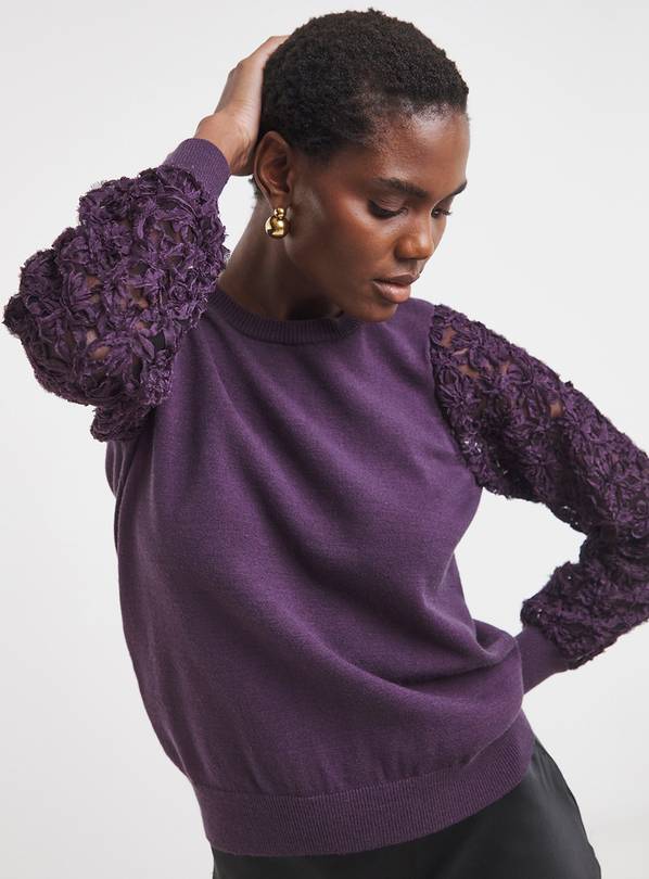 JD WILLIAMS Organza Long Sleeve Jumper 8-10