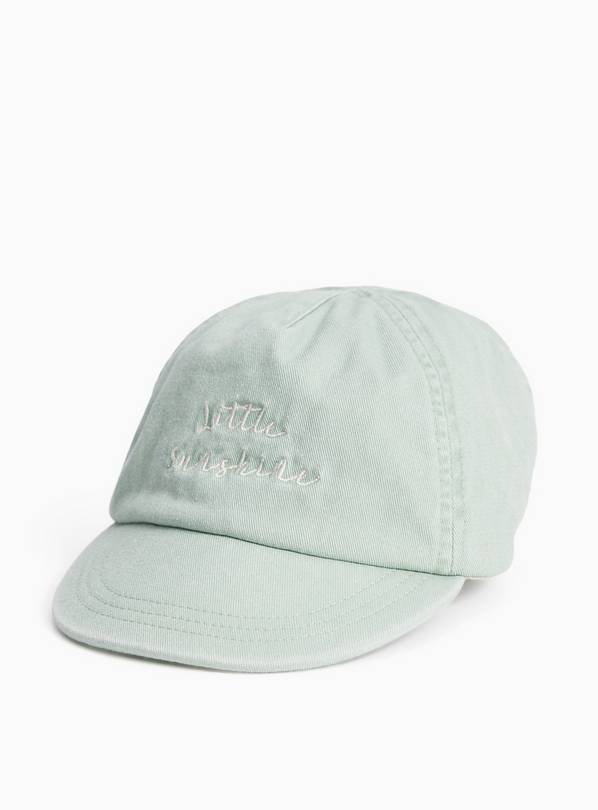 Green Denim Little Sunshine Embroidered Cap 6-12 months