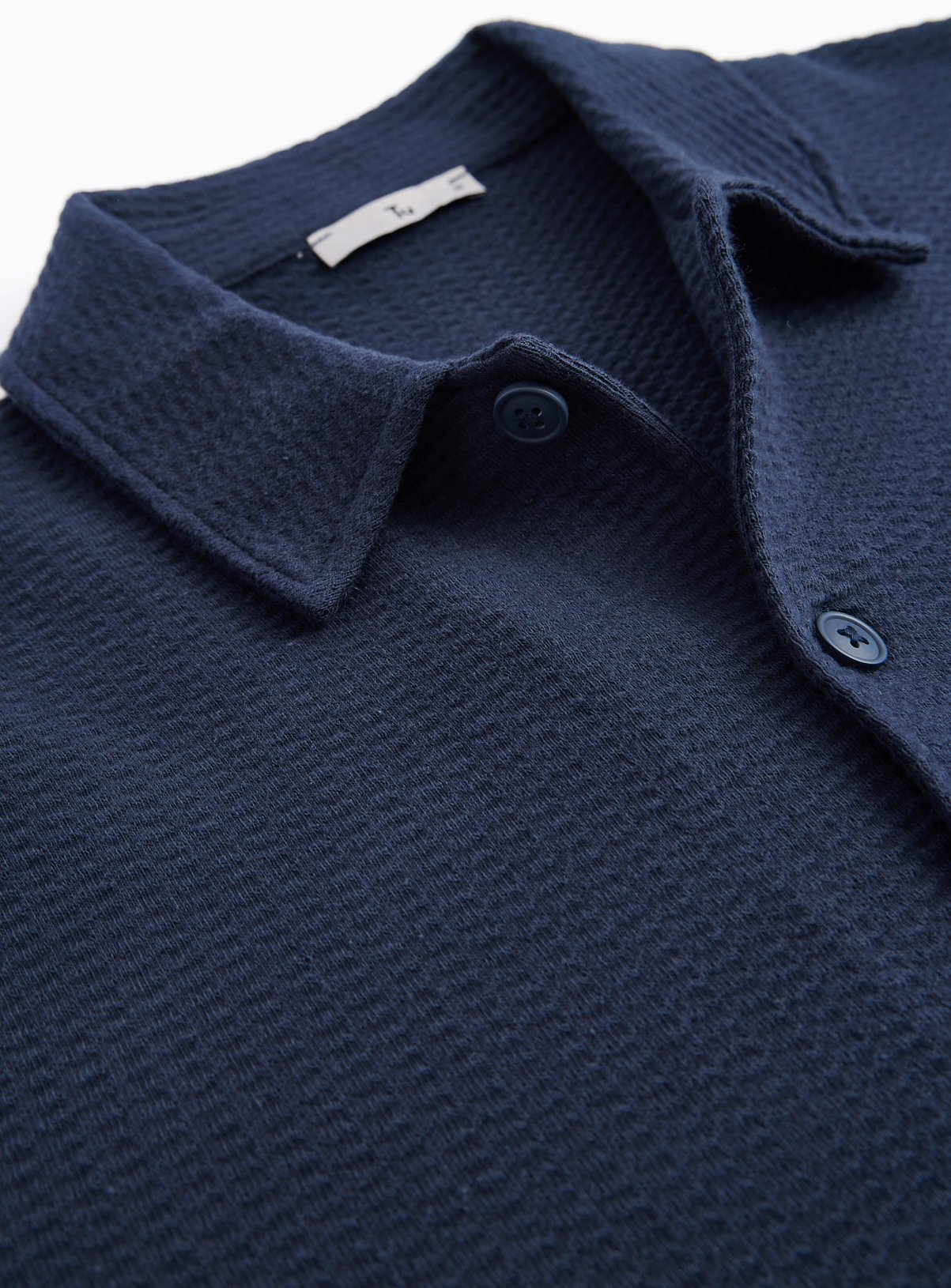 Navy Jersey Long Sleeve Shirt XXXXL - Image 4 thumbnail