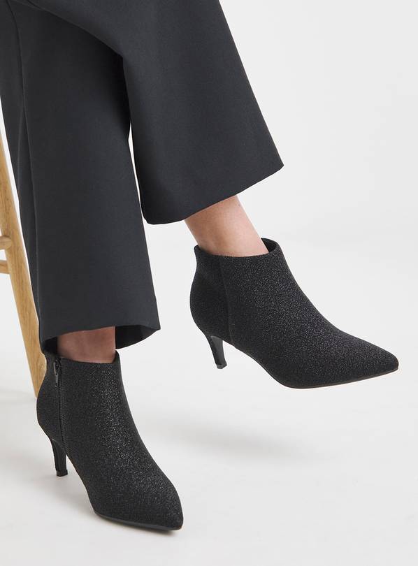 JD WILLIAMS Kitten Heel Pointed Toe Shoe Boot - Extra Wide Fit 4