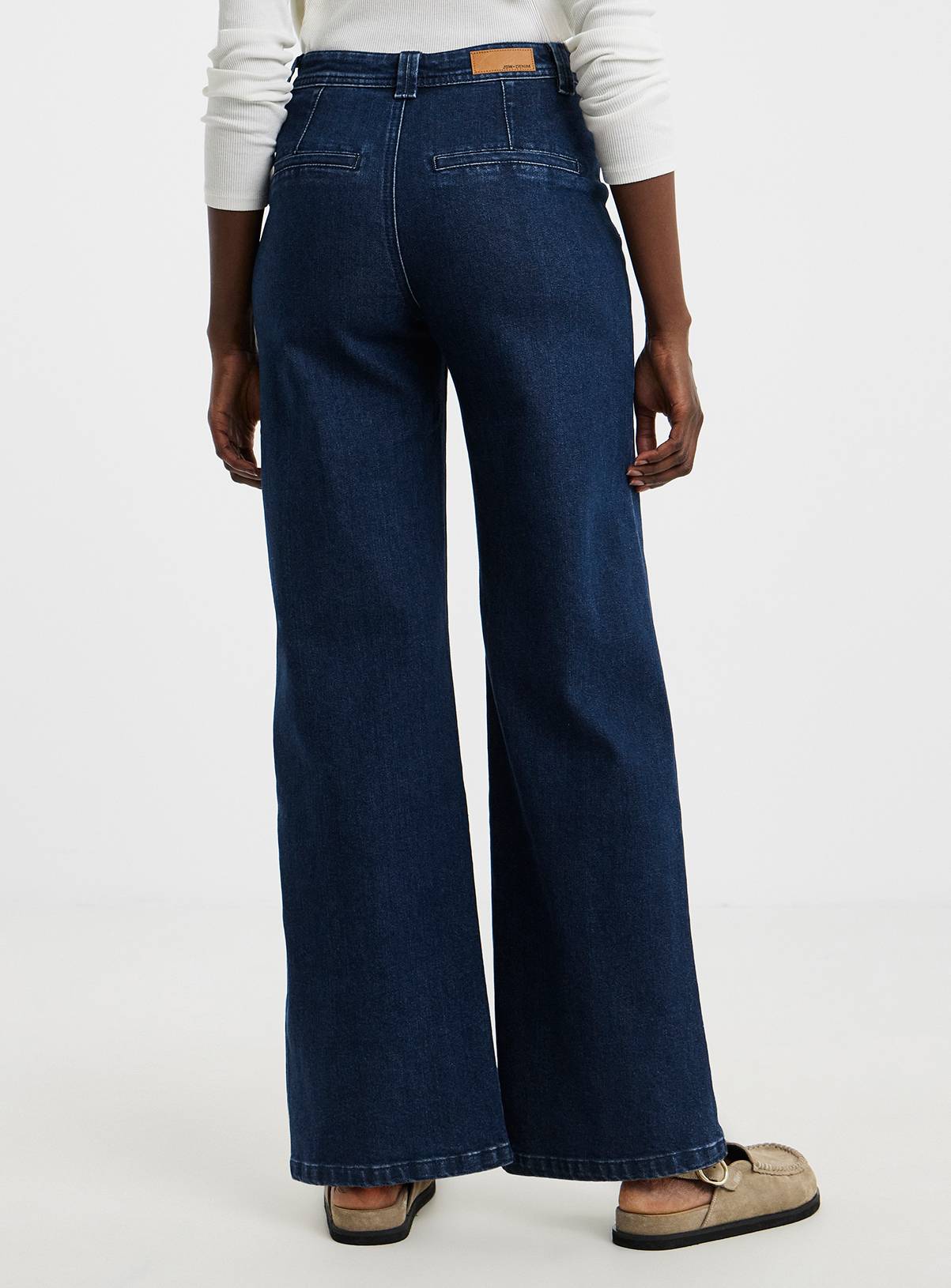 JD WILLIAMS Pocket Front Wide Leg Jeans 32 - Image 2