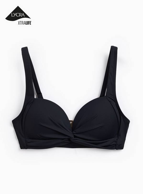 Black Twist Front Bikini Top 8