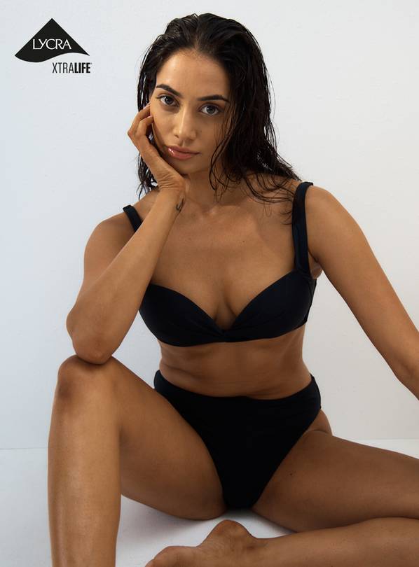 Black Twist Front Bikini Top 10