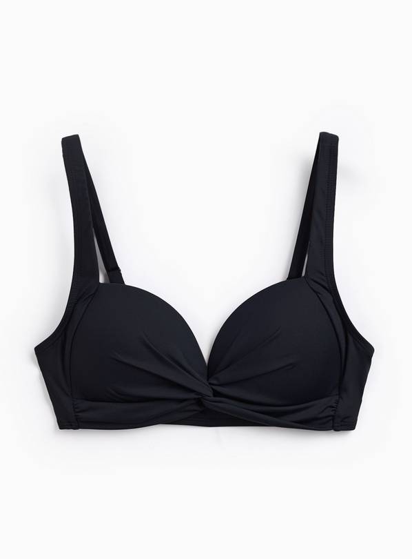Black Twist Front Bikini Top 18