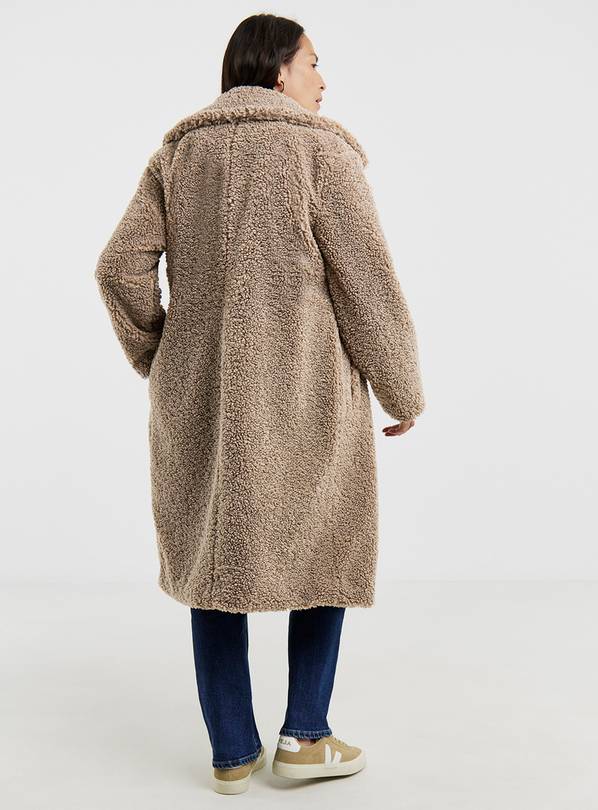 Buy JD WILLIAMS Button Front Teddy Borg Coat 10 Coats Tu